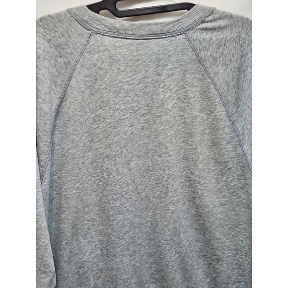 Old Navy Womens Medium Gray Sweater Cropped Palm Trees Coastal Paradise Tropical - Picture 13 of 16